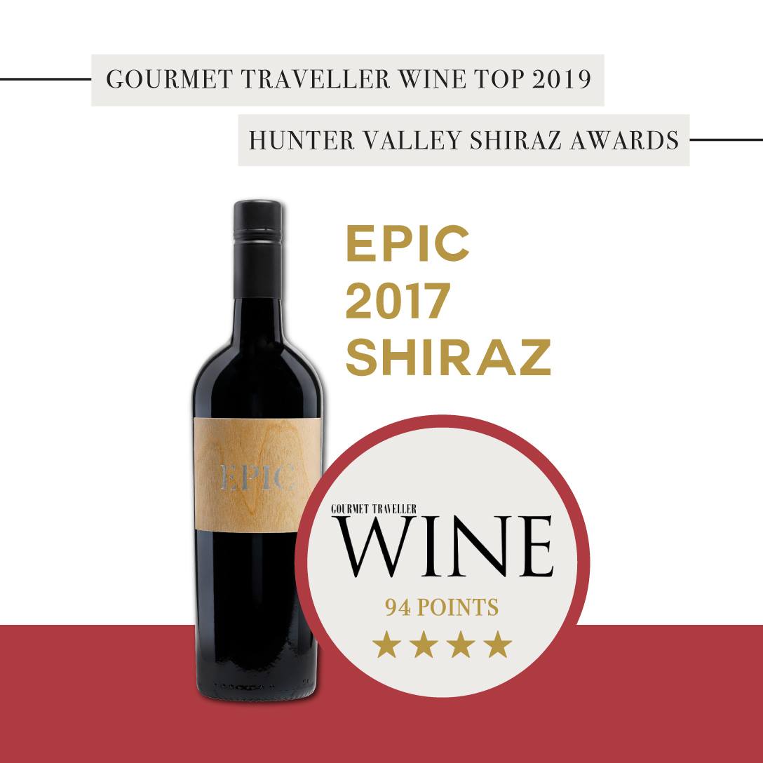 EPIC 2017 SHIRAZ AWARDED 94 POINTS & FOUR STARS